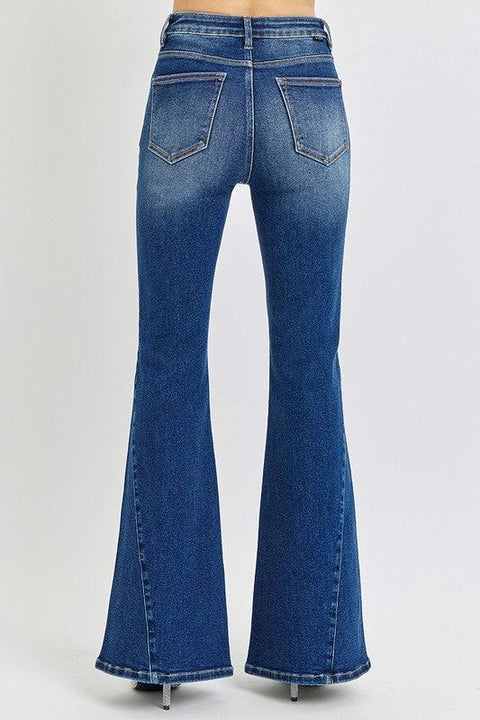 RISEN Distressed Flare Jeans - Santiago Suarez