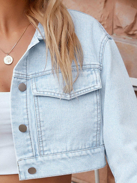 Cropped Denim Jacket - Santiago Suarez